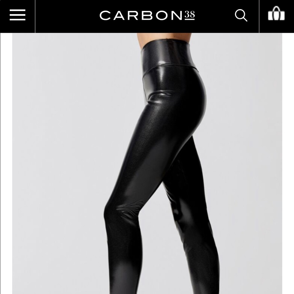 Carbon38 Patent “leather” leggings
